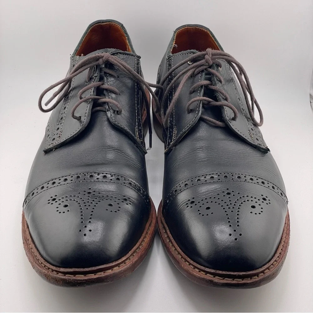 Allen Edmonds Bainbridge Mens Black Leather Oxfords Size 11